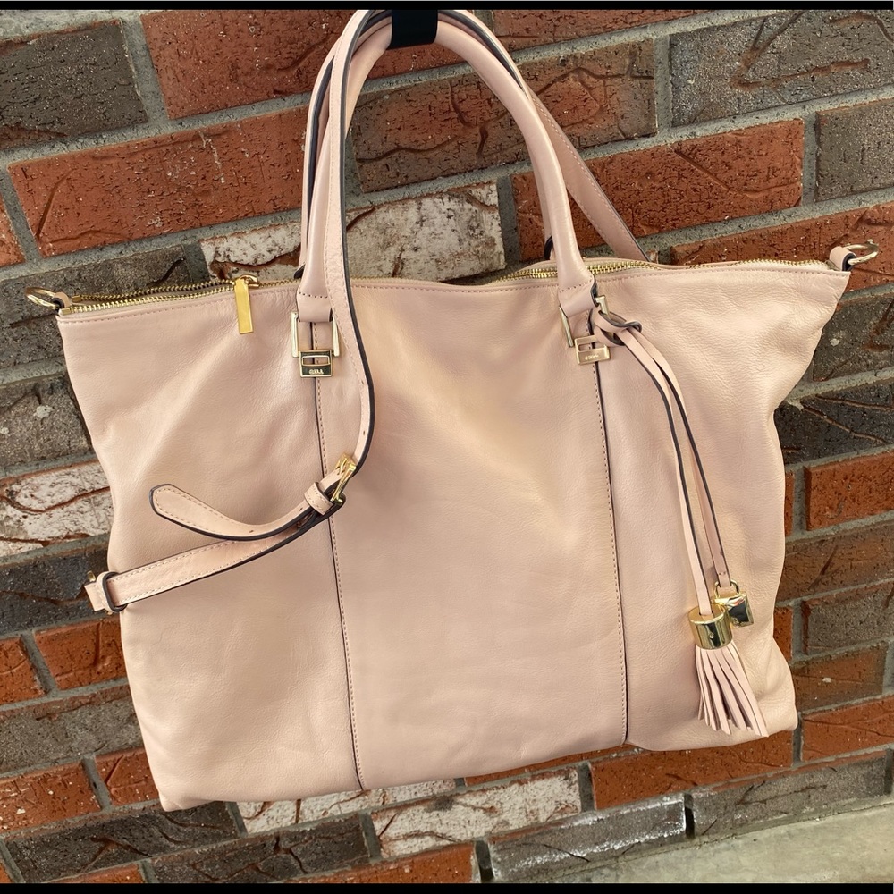 GILI Large Blush pink Leather purse